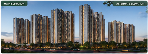 Conceptual residential tower elevations Conceptual residential tower elevations