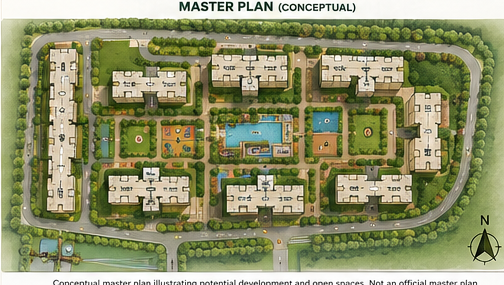 Conceptual residential master plan study Conceptual residential master plan study