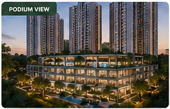 Conceptual residential podium view Conceptual residential podium view